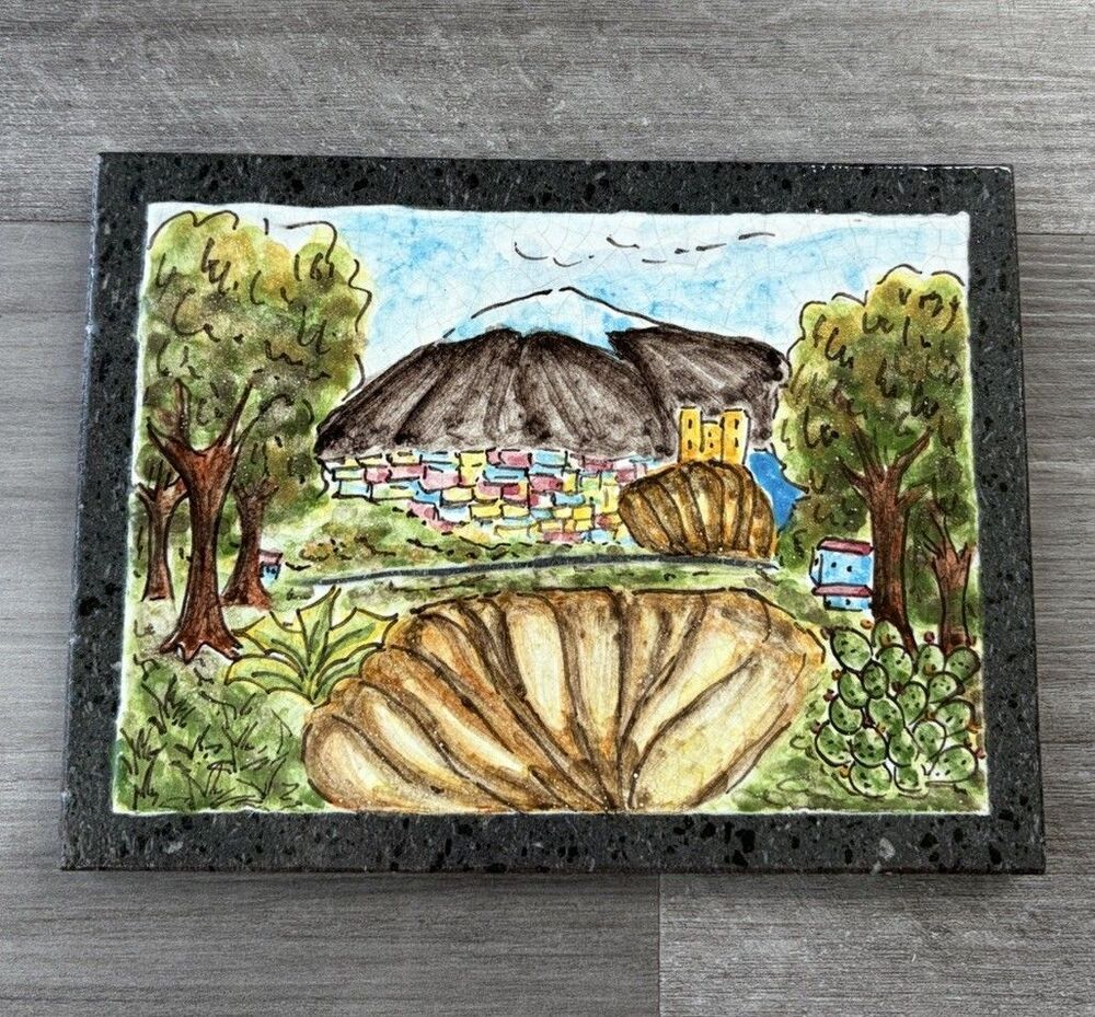 Polished Granite Tile Mario’s Iron Works Italy 6x8 Mountain Town